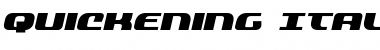 Download Quickening Italic Font Download Quickening Italic Font