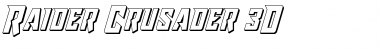 Download Raider Crusader 3D Font Download Raider Crusader 3D Font
