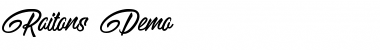 Download Raitons Demo Font Download Raitons Demo Font