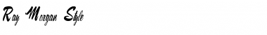 Download Ray Morgan Style Font Download Ray Morgan Style Font
