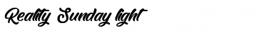 Download Reality Sunday light Font Download Reality Sunday light Font