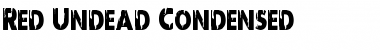 Download Red Undead Condensed Font Download Red Undead Condensed Font