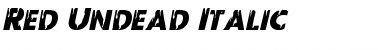 Download Red Undead Italic Font Download Red Undead Italic Font
