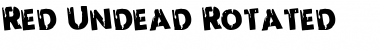 Download Red Undead Rotated Font Download Red Undead Rotated Font