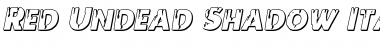 Download Red Undead Shadow Italic Font Download Red Undead Shadow Italic Font