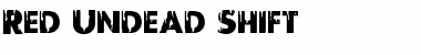 Download Red Undead Shift Font Download Red Undead Shift Font