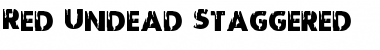 Download Red Undead Staggered Font Download Red Undead Staggered Font