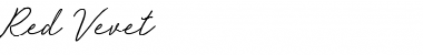 Download Red Vevet - Demo Font Download Red Vevet - Demo Font