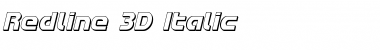 Download Redline 3D Italic Font Download Redline 3D Italic Font