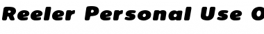 Download Reeler Personal Use Only Font Download Reeler Personal Use Only Font