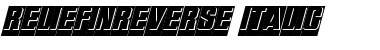 Download ReliefInReverse Italic Font Download ReliefInReverse Italic Font