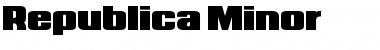 Download Republica Minor Font Download Republica Minor Font
