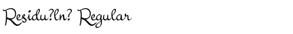 Download Residu?ln? Font Download Residu?ln? Font