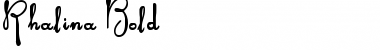 Download Rhalina Bold Font Download Rhalina Bold Font