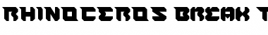 Download RHINOCEROS Break THE Wall Font Download RHINOCEROS Break THE Wall Font