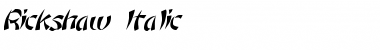 Download Rickshaw Italic Font Download Rickshaw Italic Font
