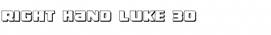 Download Right Hand Luke 3D Font Download Right Hand Luke 3D Font