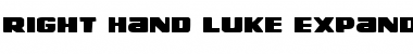 Download Right Hand Luke Expanded Font Download Right Hand Luke Expanded Font