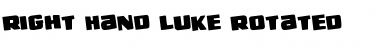 Download Right Hand Luke Rotated Font Download Right Hand Luke Rotated Font