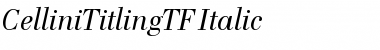 Download CelliniTitlingTF-Italic Font Download CelliniTitlingTF-Italic Font