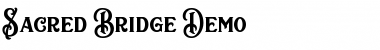 Download Sacred Bridge Demo Font Download Sacred Bridge Demo Font