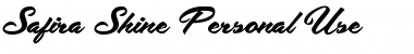 Download Safira Shine Personal Use Font Download Safira Shine Personal Use Font