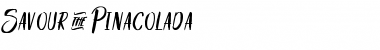 Download Savour&Pinacolada Font Download Savour&Pinacolada Font