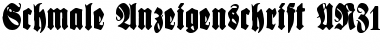 Download Schmale Anzeigenschrift UNZ1L Font Download Schmale Anzeigenschrift UNZ1L Font