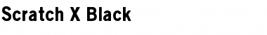 Download Scratch X Black Font Download Scratch X Black Font