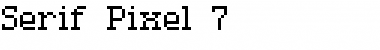 Download Serif Pixel-7 Font Download Serif Pixel-7 Font