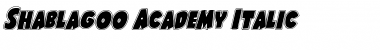 Download Shablagoo Academy Italic Font Download Shablagoo Academy Italic Font