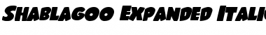 Download Shablagoo Expanded Italic Font Download Shablagoo Expanded Italic Font