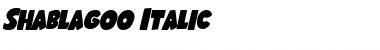 Download Shablagoo Italic Font Download Shablagoo Italic Font