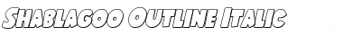 Download Shablagoo Outline Italic Font Download Shablagoo Outline Italic Font