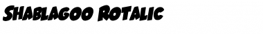 Download Shablagoo Rotalic Font Download Shablagoo Rotalic Font