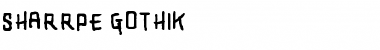 Download SHARRPE GOTHIK Font Download SHARRPE GOTHIK Font