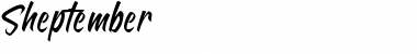Download Sheptember Font Download Sheptember Font