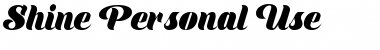 Download Shine Personal Use Font Download Shine Personal Use Font