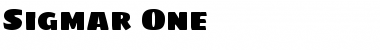 Download Sigmar One Font Download Sigmar One Font