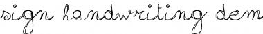 Download sign-handwriting_demo-version Font Download sign-handwriting_demo-version Font