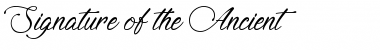 Download Signature of the Ancient Font Download Signature of the Ancient Font
