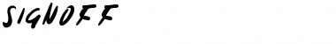 Download Signoff Font Download Signoff Font