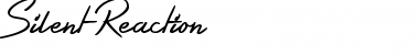 Download Silent Reaction Font Download Silent Reaction Font