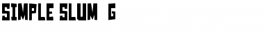 Download Simple Slum__G Font Download Simple Slum__G Font