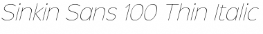 Download Sinkin Sans 100 Thin Italic Font Download Sinkin Sans 100 Thin Italic Font