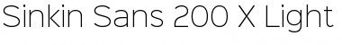 Download Sinkin Sans 200 X Light Font Download Sinkin Sans 200 X Light Font