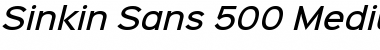 Download Sinkin Sans 500 Medium Italic Font Download Sinkin Sans 500 Medium Italic Font