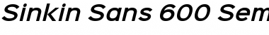 Download Sinkin Sans 600 SemiBold Italic Font Download Sinkin Sans 600 SemiBold Italic Font