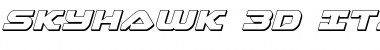 Download Skyhawk 3D Italic Font Download Skyhawk 3D Italic Font