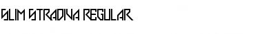 Download Slim Stradiva Font Download Slim Stradiva Font
